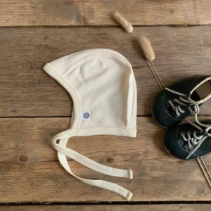 Baby wollen strikmuts – merinowol – naturel - Lille Barn